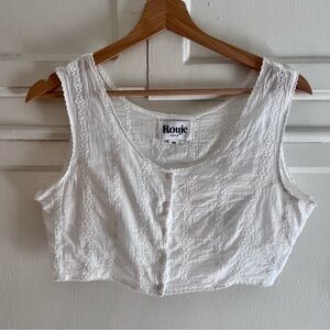 Rouje Marguerite crop top 36 ** flawed